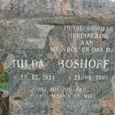 BOSHOFF Hilda 1924-2003