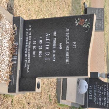 BOTHA Aletta D.F. 1928-1990