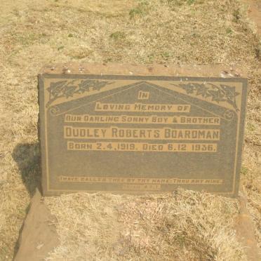 BOARDMAN Dudley Roberts 1919-1936