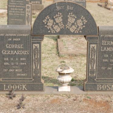 BOSMAN Hermanus Lambertus 1890-1960 :: LOOCK George Gerhardus 1894-1944