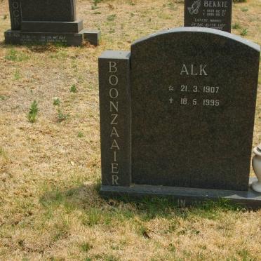 BOONZAAIER Alk 1907-1995
