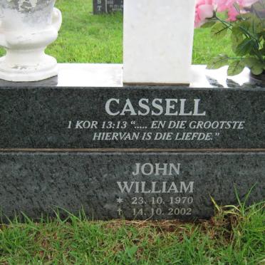 CASSELL John William 1970-2002