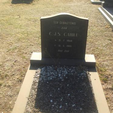 CAHILL C.J.S. 1950-1985