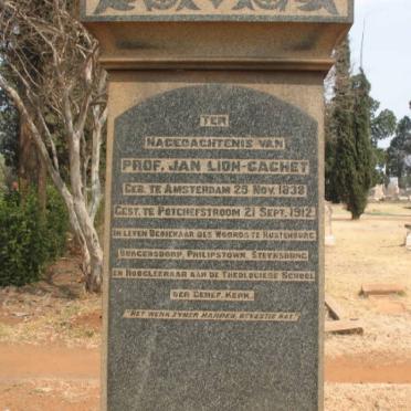 CACHET Jan, Lion 1838-1912