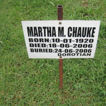 CHAUKE Martha M. 1920-2006