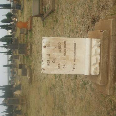 CILLIERS Hendrik Jacobus 1877-1929