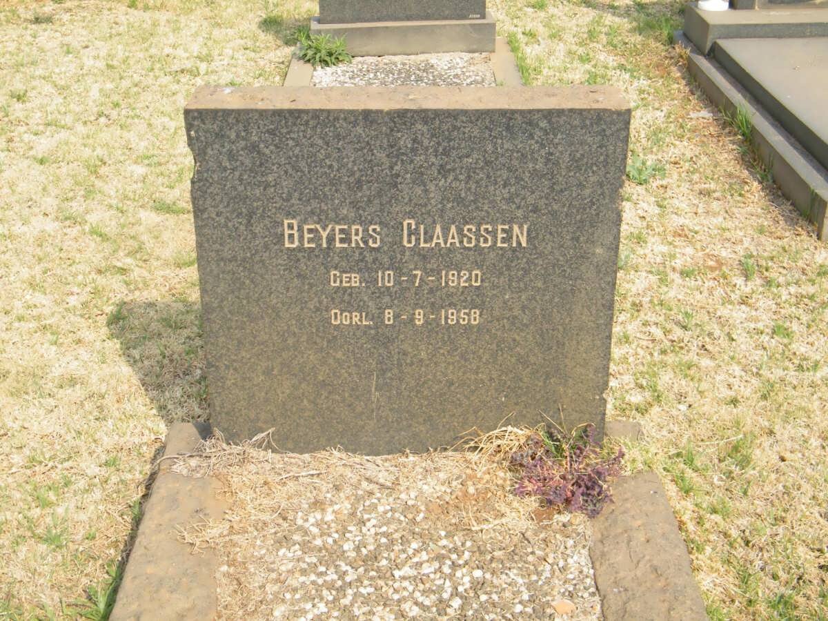 CLAASSEN Beyers 1920-1958