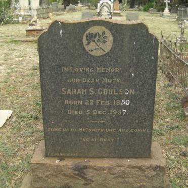 COULSON Sarah S. 1850-1937