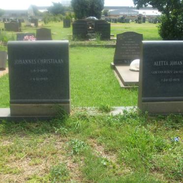 COETZEE Johannes Christiaan 1893-1989 &amp; Aletta Johanna VAN ROOY 1894-1978