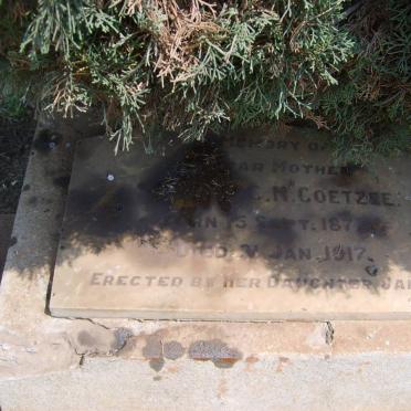 COETZEE Susanna C.M. 1872-1917