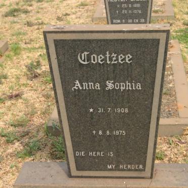 COETZEE Anna Sophia 1908-1975