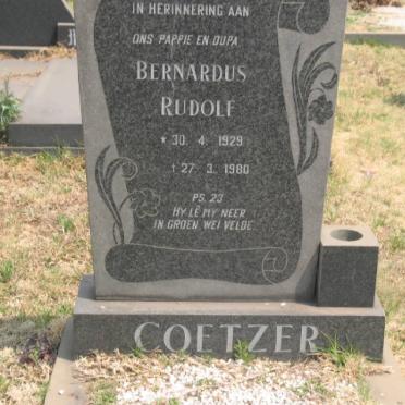 COETZER Bernardus Rudolf 1929-1980 