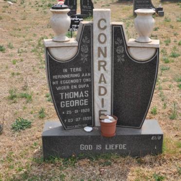CONRADIE Thomas George 1928-1998
