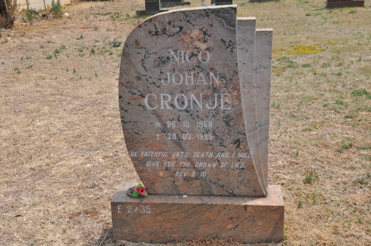 CRONJE Nico Johan 1968-1995