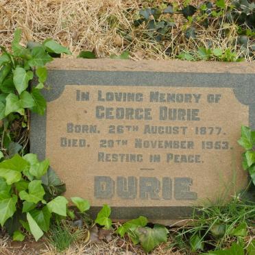 DURIE George 1877-1953
