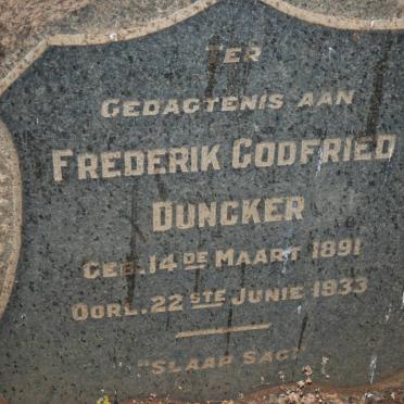 DUNCKER Frederik Godfried 1891-1933