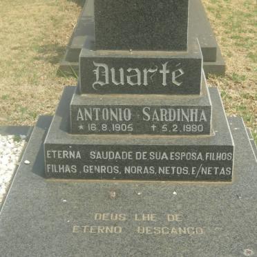 DUARTÉ Antonio Sardinha 1905-1980 &amp; Maria Camara J.  1918-2003