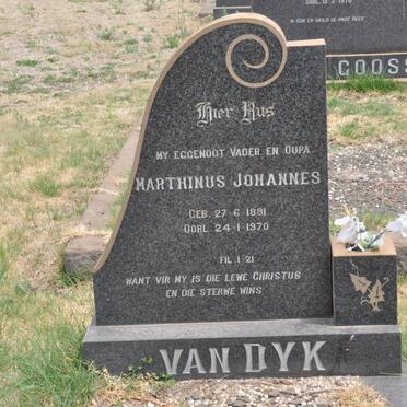 DYK Marthinus Johannes, van 1891-1970