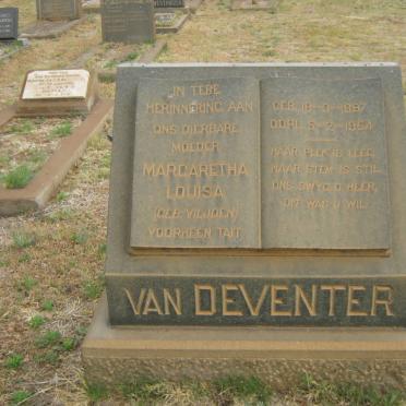 DEVENTER Margaretha Louisa, van voorheen TAIT nee VILJOEN 1887-1954