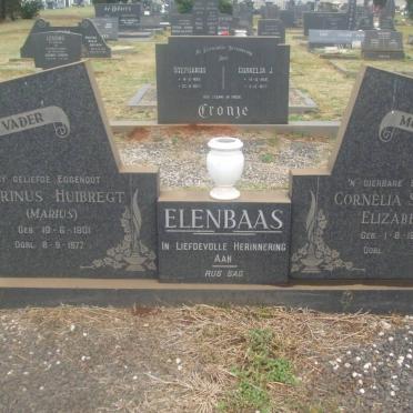 ELENBAAS Marinus Huibregt 1901-1977 &amp; Cornelia Sophia Elizabeth 1903-