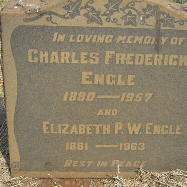 ENGLE Charles Frederick 1880-1957 &amp; Elizabeth P.W. 1881-1963