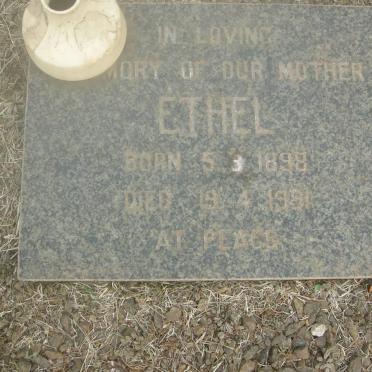 ERASMUS Ethel 1898-1991