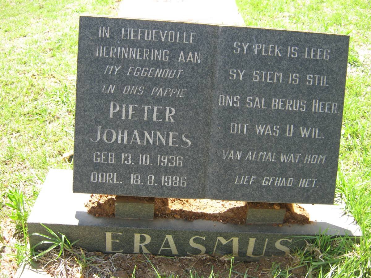 ERASMUS Pieter Johannes 1936-1986