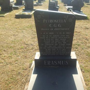 ERASMUS Petronella C.G.G. 1906-1987