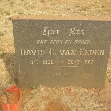 EEDEN David C., van 1938-1962