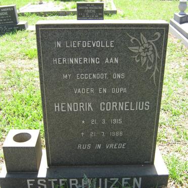 ESTERHUIZEN Hendrik Cornelius 1915-1986