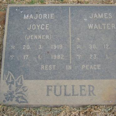 FULLER James Walter 1911-1983 &amp; Majorie Joyce JENNER 1919-1982