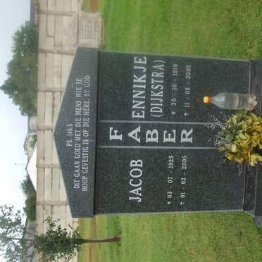 FABER Jacob 1925-2005 &amp; Ennikje DIJKSTRA 1918-2005