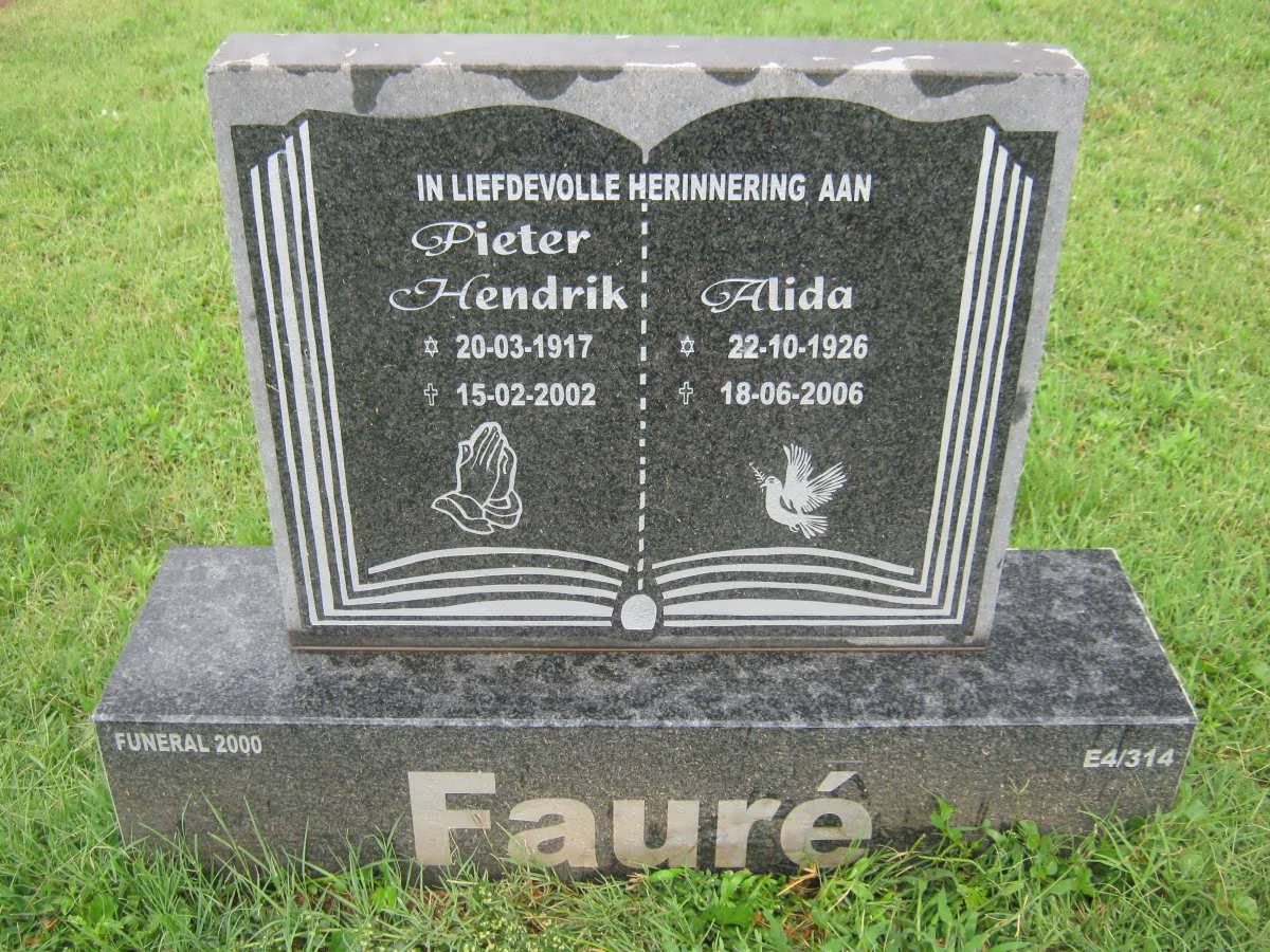 FAURÉ Pieter Hendrik 1917-2002 &amp; Alida 1926-2006