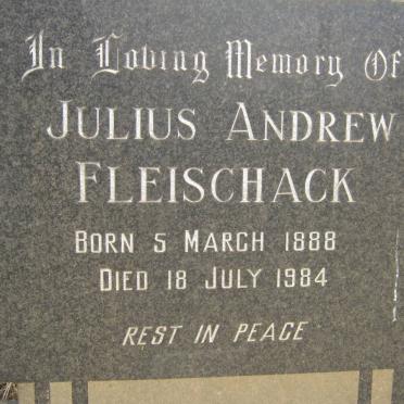 FLEISCHACK Julius Andrew 1888-1984