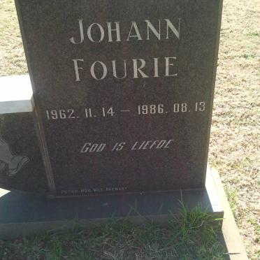 FOURIE Johann 1962-1986
