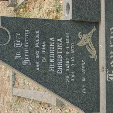 FOURIE Hendrina Christina SWART 1894-1970