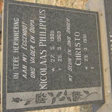 FOURIE Nicolaas Philippus 1905-1963 :: FOURIE Christo 1951-2010