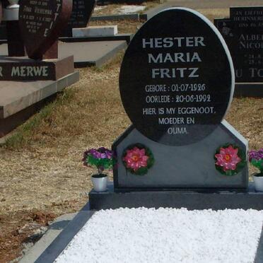 FRITZ Hester Maria 1926-1992