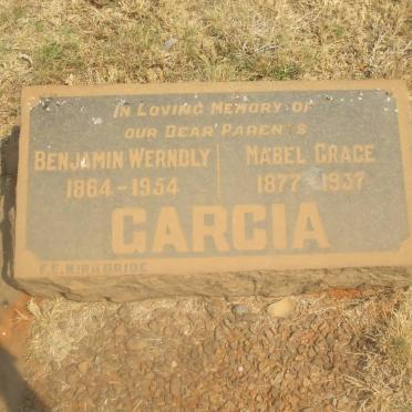 GARCIA Benjamin Werndly 1864-1954 &amp; Mabel Grace 1877-1937