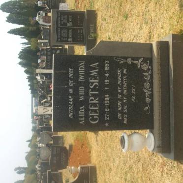 GEERTSEMA Alida Wiid 1904-1993