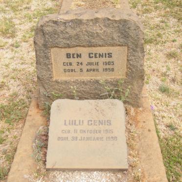 GENIS Ben 1905-1950 &amp; Lulu 1915-1990