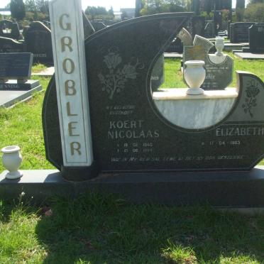 GROBLER Coert Nicolaas 1940-1994 &amp; Elizabeth 1953-