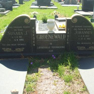 GROENEWALD Johannes 1903-1987 &amp; Susara J. 1911-1995