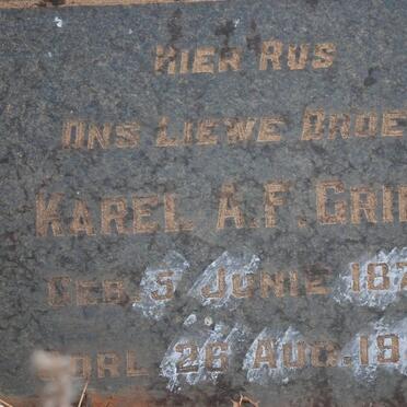 GRIMM Karel A.F. 1878-1934