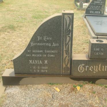 GREYLING Maria M. 1909-1979