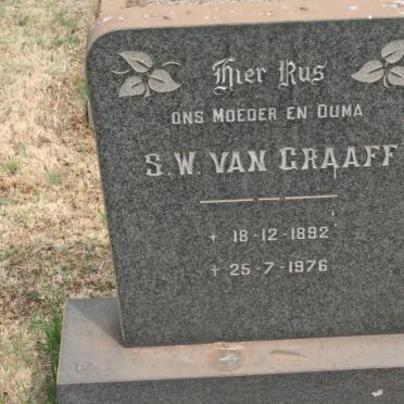 GRAAFF S.W., van 1892-1976