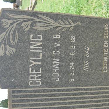 GREYLING Johan G .v.B. 1924-1968