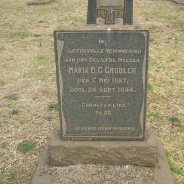 GROBLER Maria E.G. 1867-1954
