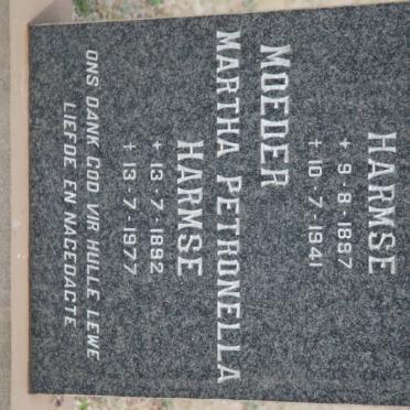 HARMSE Willem Jacobus 1897-1941 &amp; Martha Petronella 1892-1977
