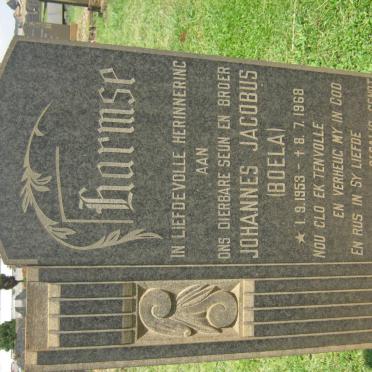 HARMSE Johannes Jacobus 1953-1968